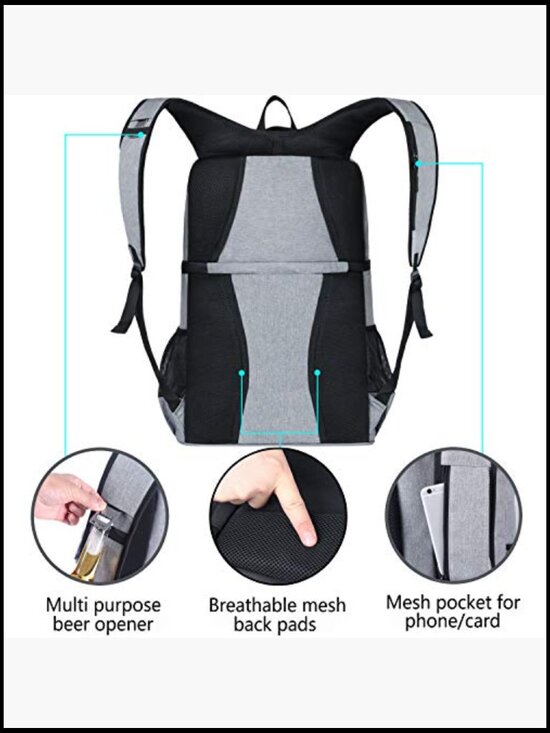 Leakproof Insulated Cooler Backpack for Work Lunch Picnics Camping Hiking 30